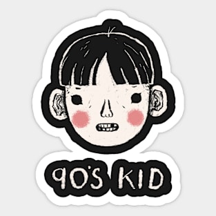 90s kid shirt Sticker